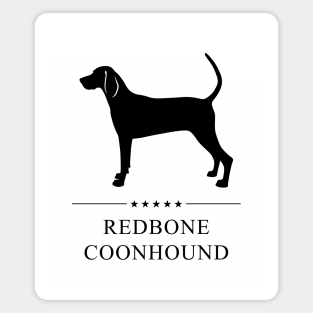 Redbone Coonhound Black Silhouette Magnet